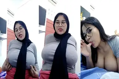 Acha Hijab Kacamata Toket Gede Dientot Becek Brutal